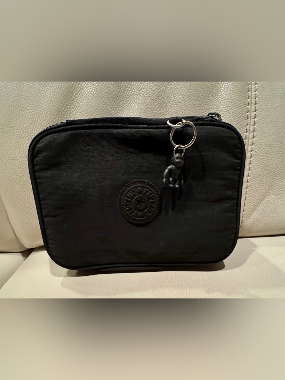Kipling Black bag with Monkey Charm